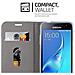 Custodia Compatibile Con Samsung Galaxy J3 2016 In Blu Scuro Nero - Coperchio Protettiva Con Chiusura Magnetica, Funzione Stand E Tasca Per Le Carte - Foto miniatura 9