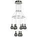 Lampadario Moderno A Sospensione A Led Satinato, Bianco Caldo 3000k 1890lm Dimmerabile - Foto miniatura 1