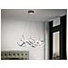 Sospensione A Soffitto A Led Integrata Cromata - Foto miniatura 3