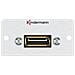 Konnect 50 Alu Half Size Adapter Plate - Modulares Faceplate-snap-in - Displayport - Eloxiertes Aluminium (7444000888)  - Foto miniatura 1