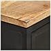 Credenza 60x35x78 Cm In Legno Massello Di Mango Grezzo - Foto miniatura 3