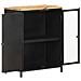 Credenza 60x35x78 Cm In Legno Massello Di Mango Grezzo - Foto miniatura 4