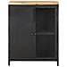 Credenza 60x35x78 Cm In Legno Massello Di Mango Grezzo - Foto miniatura 5
