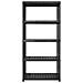 Scaffale A 5 Ripiani Nero 340x40x185 Cm In Plastica - Foto miniatura 4