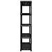 Scaffale A 5 Ripiani Nero 340x40x185 Cm In Plastica - Foto miniatura 5