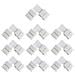Connettore Led 4 Pin 10 Pacchetti Di Rgb Pbc Led Striscia Connettore Gapless Striscia Di Adattatore Del Connettore Della Luce Del Nastro Del Led Striscia Di Saldatura Rgb Led Ribbon Per 10 Millimetri Di Smd Rgb 5050 Multicolore Striscia Di Flex - Foto miniatura 1