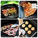Grill Mat Un Insieme Di 6 Barbecue Mat Antiaderente Riutilizzabile Barbecue Cottura Mat Teflon Cooking Mats Per Electric Grill A Gas Carbone Per Barbecue Approvato Dalla Fda Pfoa-free 15.75 13inch Nero. . . - Foto miniatura 4