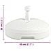 Base Ombrellone Riempibile con Sabbia / Acqua 20L Bianca Plastica - Foto miniatura 2