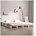 Letto a Pallet Bianco 120x190 cm Small Double Legno di Pino - Foto miniatura 1