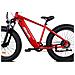 Kraken - Rosso Metallico - 250w / 20ah - Bicicletta Elettrica Fat Bike - Fat Tire E-bike - Foto miniatura 6
