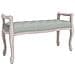 Panca Grigio Chiaro 110x45x60 Cm In Velluto - Foto miniatura 2