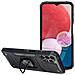 Custodia Alta Protezione Con Anello Per Samsung Galaxy A13 4g - A135 - A137 Black - Foto miniatura 1