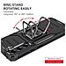 Custodia Alta Protezione Con Anello Per Samsung Galaxy A13 4g - A135 - A137 Black - Foto miniatura 4