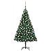 Albero Di Natale Preilluminato Con Palline Verde 240 Cm Pvc - Foto miniatura 1