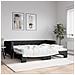 Divano Letto Con Letto Estraibile Nero 90x200 Cm In Tessuto - Foto miniatura 1