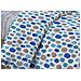 Completo Lenzuola Letto Camera In 100% Cotone Made Italy Vari Disegni Rp 2 Piazze Summer Blu - Foto miniatura 3