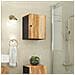 Mobile Da Bagno A Parete 38x33x48cm In Legno Massello Di Acacia - Foto miniatura 1