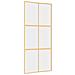 Porta Scorrevole Dorata 90x205 Vetro Trasparente Esg Alluminio - Foto miniatura 2