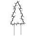 Decorazioni Luminose Natalizie Picchetti 3pz Albero 50led 30cm - Foto miniatura 5