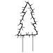Decorazioni Luminose Natalizie Picchetti 3pz Albero 50led 30cm - Foto miniatura 7