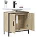 Mobile Lavabo Bagno Rovere Sonoma 60x30x60 Cm Legno Multistrato - Foto miniatura 2