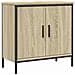 Mobile Lavabo Bagno Rovere Sonoma 60x30x60 Cm Legno Multistrato - Foto miniatura 1