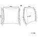 Set Di 2 Cuscini Besham Cotone 45 X 45 Cm Beige Chiaro Trama Geometrica - Foto miniatura 2