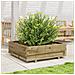 Fioriera Da Giardino 80x80x26,5 Cm In Legno Di Pino Impregnato - Foto miniatura 3