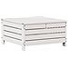 Set Salotto Giardino 5pz con Cuscini Bianco Legno Massello Pino - Foto miniatura 9