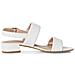 White Casual Open Sandals Sandali Pelle Scarpe Donna Bianco Eu 39, 1-28147-42 100 - Foto miniatura 3