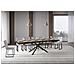 Tavolo allungabile 90x180/440 cm Plaker Evolution noce telaio antracite - Foto miniatura 3