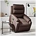 Poltrona Alzapersona Elettrica Reclinabile Marrone Similpelle - Foto miniatura 1