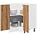 Armadietto Cucina “Lyon” Rovere Artigianale 75,5x75,5x81,5 cm - Foto miniatura 2