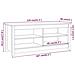 Lusso Casadino -  Scarpiera Nera 110x38x45,5 Cm In Legno Massello Di Pino - Foto miniatura 7