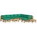 Set Salotto da Giardino 12pz con Cuscini Verdi Bambù - Foto miniatura 3