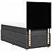 Giroletto a Molle con Materasso Grigio Scuro 80x200 cm Tessuto - Foto miniatura 6