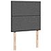 Giroletto a Molle con Materasso Grigio Scuro 80x200 cm Tessuto - Foto miniatura 8