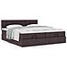 Struttura Letto Pouf con Materassi 180x200 cm in Tessuto - Foto miniatura 4