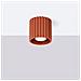 Lampada Da Soffitto Aura 1 Rosso Ocra Gu10 Sl. 1799 - Minimalist Lampada A Soffitto Ocra Rossa 10x10x10 Cm - Foto miniatura 4
