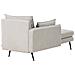 Chaise Longue Versione Destra Yerres Tessuto Grigio - Foto miniatura 5