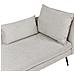 Chaise Longue Versione Destra Yerres Tessuto Grigio - Foto miniatura 7
