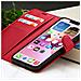 Custodia A Portafoglio Per Iphone 13 Con Supporto E Linguetta Magnetica, Rosso - Foto miniatura 4