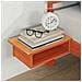 Rete letto con comodini Cera marrone Legno di pino massello - Foto miniatura 5