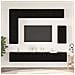 Set mobile TV 8 pcs Rovere Nero Legno multistrato - Foto miniatura 2