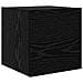Set mobile TV 8 pcs Rovere Nero Legno multistrato - Foto miniatura 5