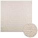 Tappeto ZIZUR Crema 200x200 cm Aspetto Iuta Interni ed Esterni - Foto miniatura 1