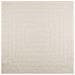 Tappeto ZIZUR Crema 200x200 cm Aspetto Iuta Interni ed Esterni - Foto miniatura 3