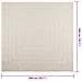 Tappeto ZIZUR Crema 200x200 cm Aspetto Iuta Interni ed Esterni - Foto miniatura 9