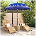 Parasol Balinese Blu (210-220) x 260 cm Cotone e legno massello - Foto miniatura 3