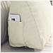 Cuscino per Schiena Crema 45 x 20 x 35 cm Tessuto in Cords - Foto miniatura 5